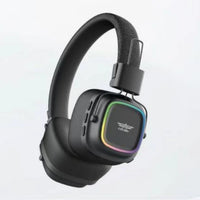 Lelisu LS-258 Wireless Stereo Headphones | Bluetooth 5.4 Over-Ear Headset with Type-C Charging & LED Lights