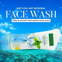 Face Wash | Chando Naturals Mint Cool Anti-Microbial Face Wash 100ml Daily Cleanser for Oily and Acne-Prone Skin