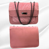 Luxury Women’s Shoulder Bag in Pink Faux Leather for Casual, Work, and Formal Use