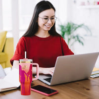 Pink Barbie Stanlay Tumbler | H2.0 Tumbler 1.18L Limited Edition Double Wall Vacuum Insulated
