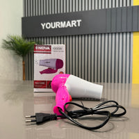 Nova NV-1290 Foldable Hair Dryer | 1000W Hot Air Styling & Quick Drying Machine
