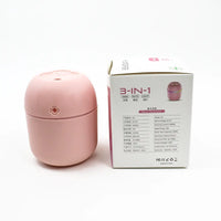USB Portable 3-in-1 Air Humidifier | Mute, Colorful LED Light & Aromatherapy | For Home, Office & Car