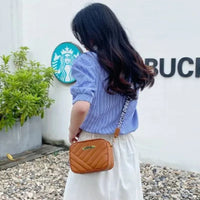 Brown  Leather Handbag for Girls & Women | Stylish Shoulder & Crossbody Bag | Daily Use & Gift