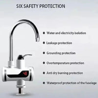 Electric Instant Heating  Faucet  | Digital Temperature Display | Plastic handle |  Kitchen & Bathroom Hot Water Tap