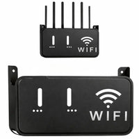 Light Gray WiFi Router Storage Box & Wall Mount Shelf  Universal Cable Organizer | Space-Saving Holder for Modem, Set-Top Box & Smart Devices | Home & Office Use