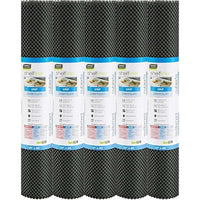 Anti-Slip Fridge & Shelf Mat | Waterproof Washable Liner for Kitchen Drawers Cabinets | Black