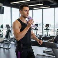 Ice Cream Water Bottle with Straw & Tea Infuser | 1400ml  |  | Large Capacity Gym & Summer Drink Bottle | Random color