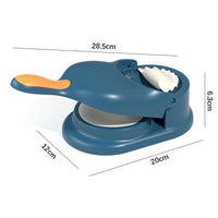 2-in-1 Dumpling & Samosa Maker | Mini Manual Tortilla & Dough Press | Random Colors
