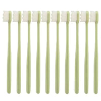 Nano Toothbrush with Travel Case | Ultra Soft Micro-Nano Bristles | For Sensitive Gums, Adults & Kids | Parrot Color