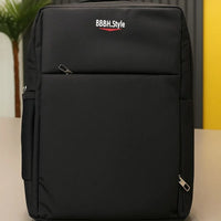 Slim Business Laptop Backpack | Lightweight Travel & Office Bag with Multi-Pockets | Black