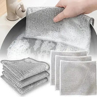10 Dish Washing Cleaning Cloth | Metal Wire Dish Cleaning Cloth | Durable, Scratch-Free Scrubbing for Kitchen Surfaces