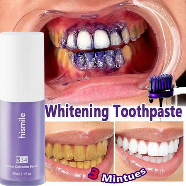 Hismile V34 Teeth Whitening Color Corrector Serum | Instant Brightening Solution 30ml