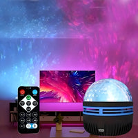 Q6 Mini LED Starry Projection Light with Remote Control | USB Galaxy Night Lamp